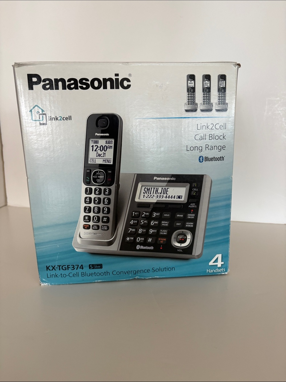 Panasonic KX-TGF374S Link2Cell Bluetooth Cordless Phone System / 3 handsets